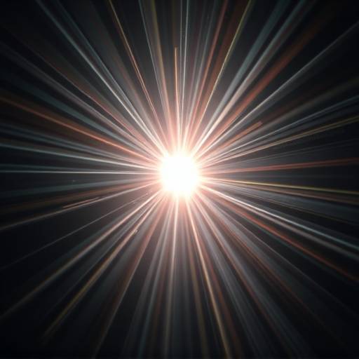 Abstracte weergave van lichtstralen die samenkomen