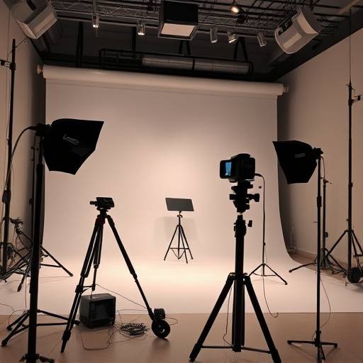Een productvideo wordt opgenomen in een professionele studio