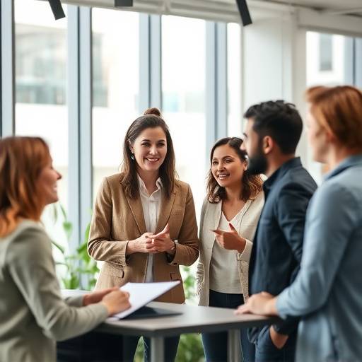 Een team van creatieve professionals werkt samen aan een project