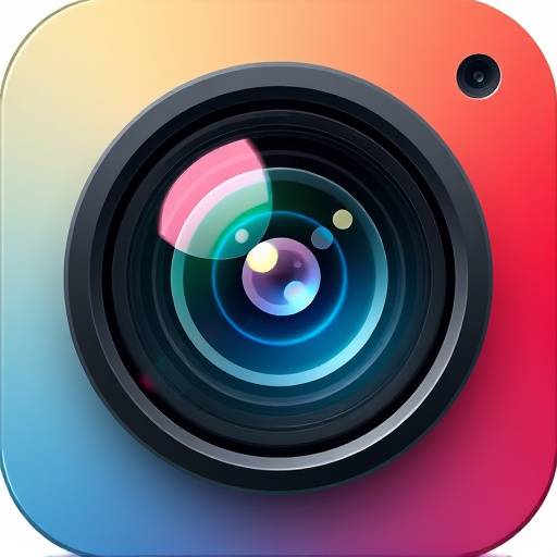 Pictogram van een camera lens