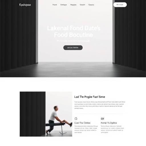 Voorbeeld van een moderne website homepage ontwerp